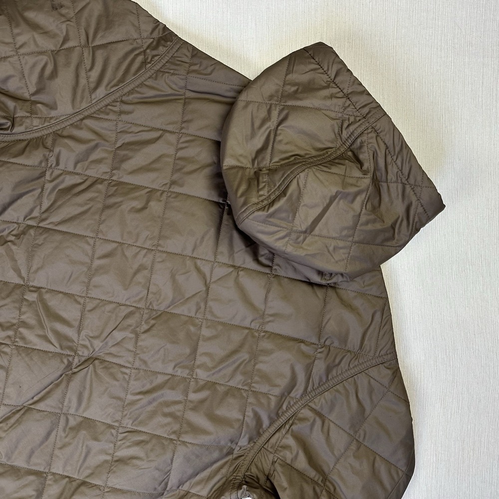 Patagonia Diamond Quilted Bomber Hoody Jacket Men S Full Zip Topsoil Brown Gorp - Picture 10 of 11